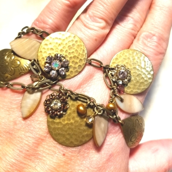 Liz PALACIOS Spectacular Borealis Pink Orange Necklace - Picture 8 of 8